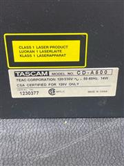 Tascam CD-A500 CD Player/Reverse Cassette Deck No Remote
